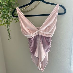 Forever 21 Pink Onesie w/ Cut Out Sides